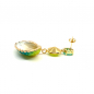 Preview: Ekaterini earrings sunrise shells, green Swarovski crystals and with gold accents, side